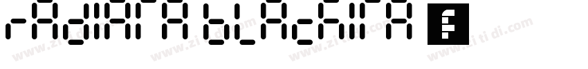 Radiata BlackIta 字体字体转换